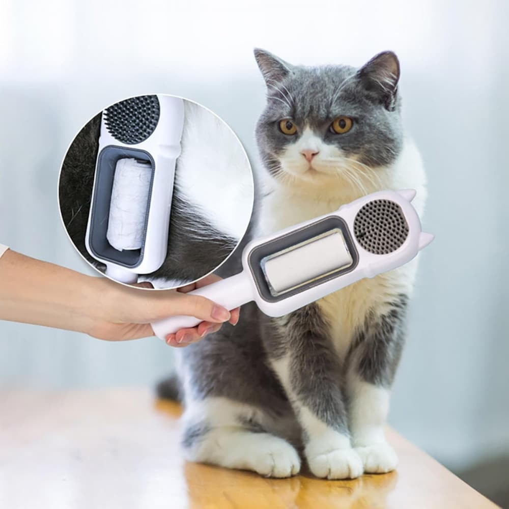 Escova Removedora de Pêlos Gato Pets 4 em 1 Kapbom KA-6410