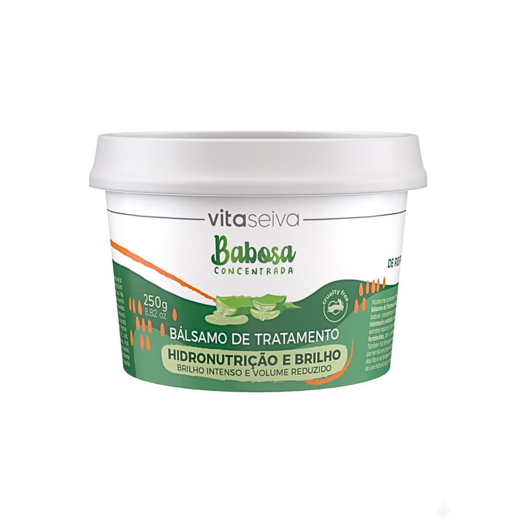 Bálsamo De Tratamento Capilar Vita Seiva Babosa Concentrada Brilho Intenso Volume Reduzido Pote 250g