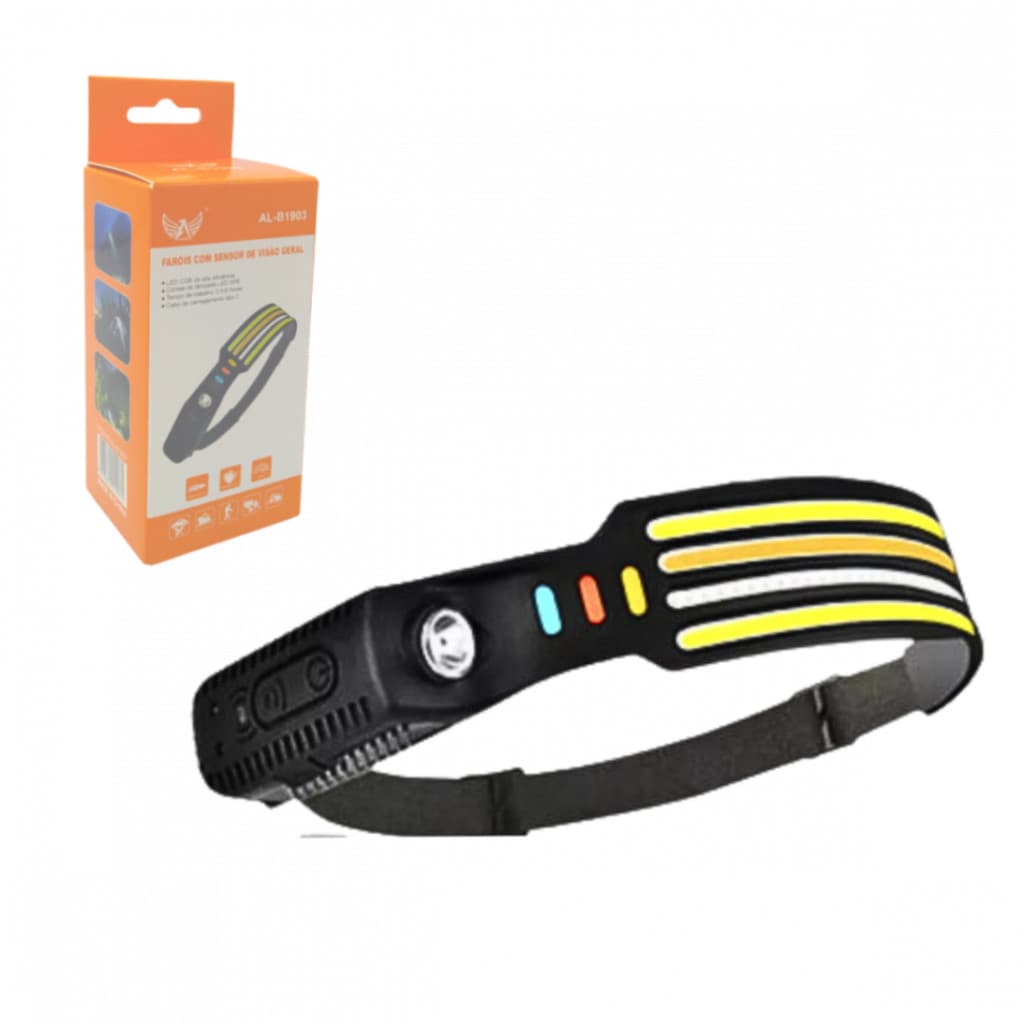 Lanterna de Cabeça Farol Super LED COB