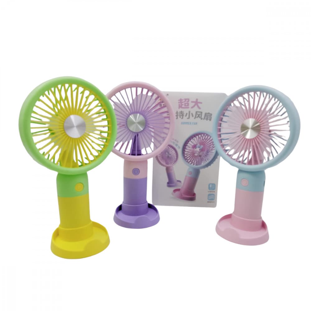 Mini Ventilador Portátil Recarregável de Mesa Summer Fan Hmaston 6826