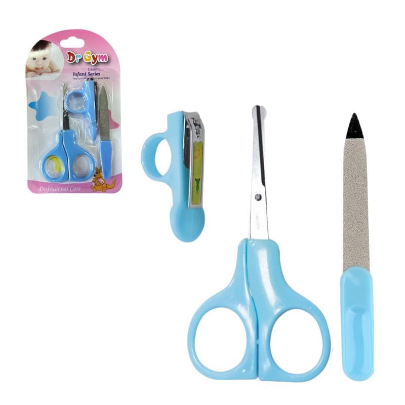 Cuidados Essenciais para Bebês: Kit com Cortador de Unha, Tesoura e Lima - Material Atóxico!