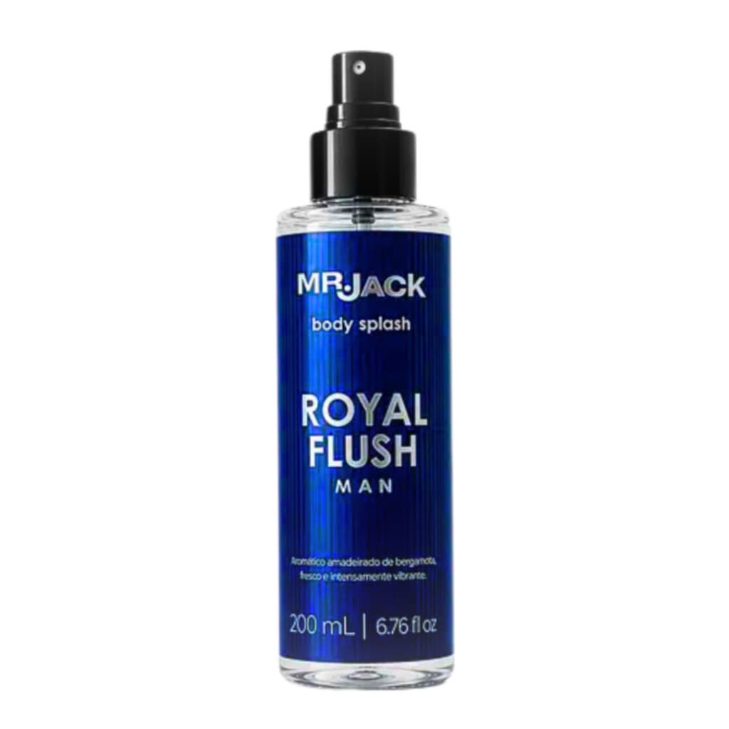 Body Splash Mr. Jack Royal Flush Man 200ml Aromático Amadeirado Bergamota Masculino