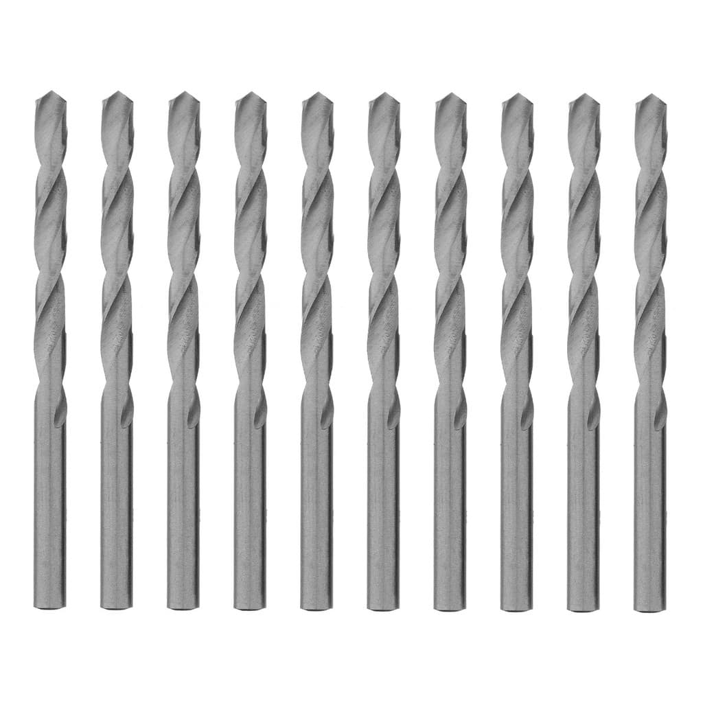 Jogo de Brocas HSS Aço Rápido Kit Com 10 Peças Para Metal Ferro Alumínio MTX