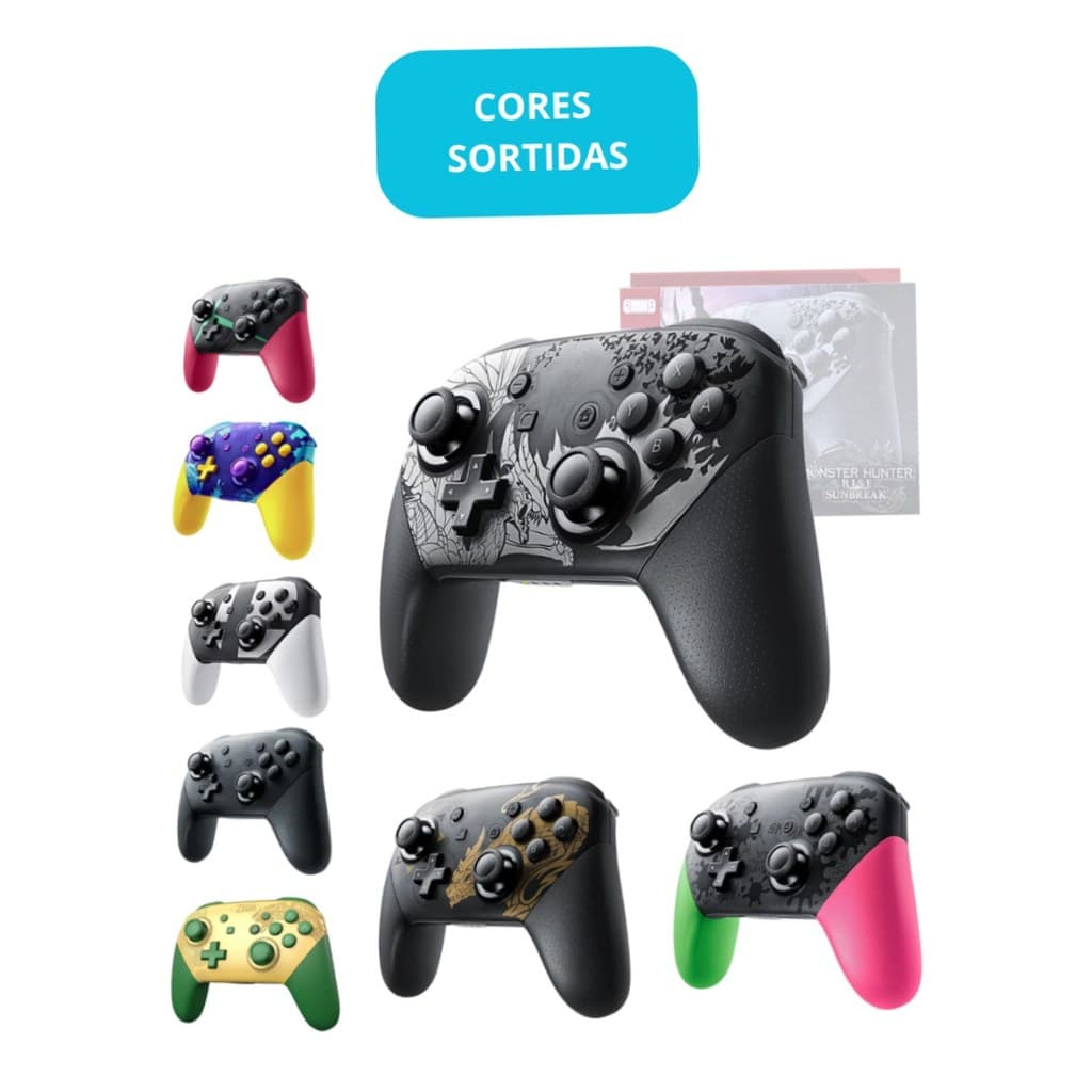 Controle Gamer Bluetooth Sem Fio Compatível Console PC Noteb