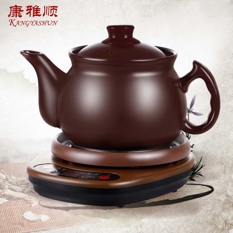 Pote de decocção argila roxa saúde medicina chinesa pote de medicina fervida divisão automática pote de medicina elétric