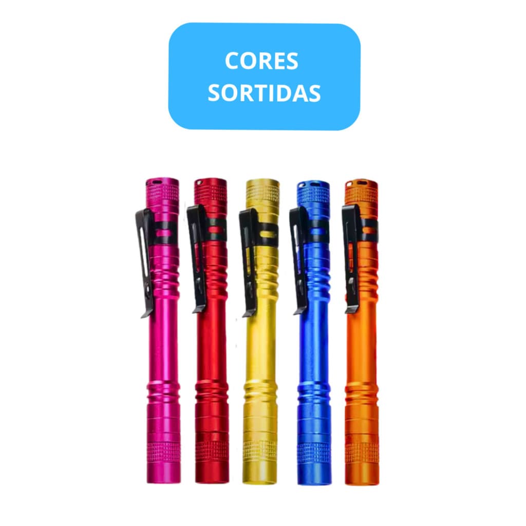 Lanterna Caneta Tática EPX LED Portátil a Pilha
