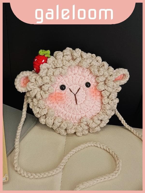 Mini Bolsa De Lã De Ombro Com Slot Interno Para Telefone Crianças E Roupas Casuais