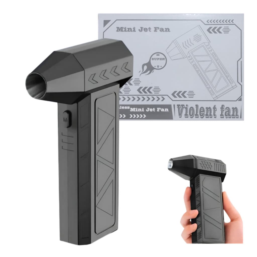 Mini Soprador De Ar Turbo Jet Fan Limpeza Pc Teclado