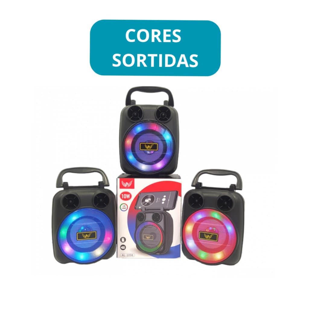 Caixa De Som Bluetooth 5.0 Super Potente 10W Cor Sortida