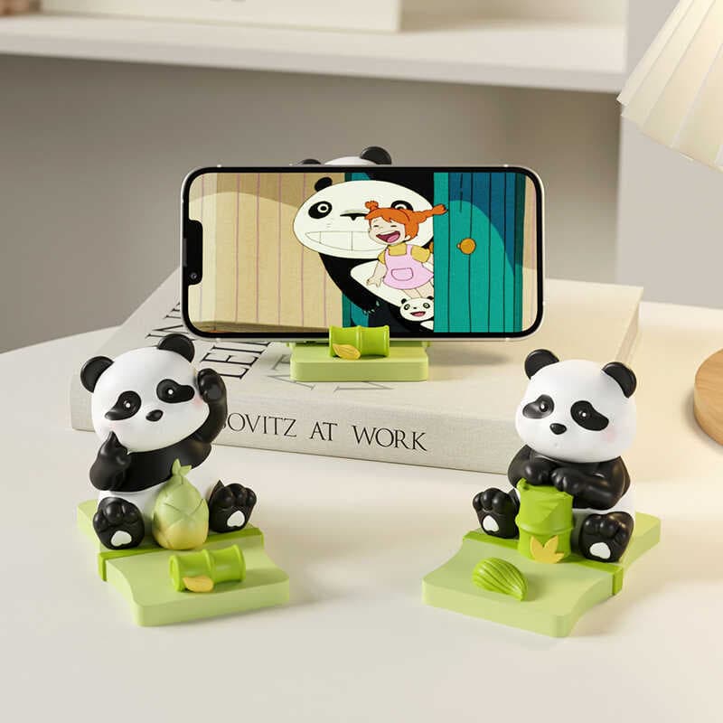 Criativo bonito Panda suporte de mesa do telefone móvel ornamentos perseguindo Drama Tablet suporte quadro aniversário p