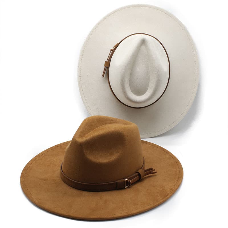 Chapéu Fedora Feminino Chapéus De Inverno Para Mulheres Moda Formal Casamento Decorar Camelo Panamá Boné