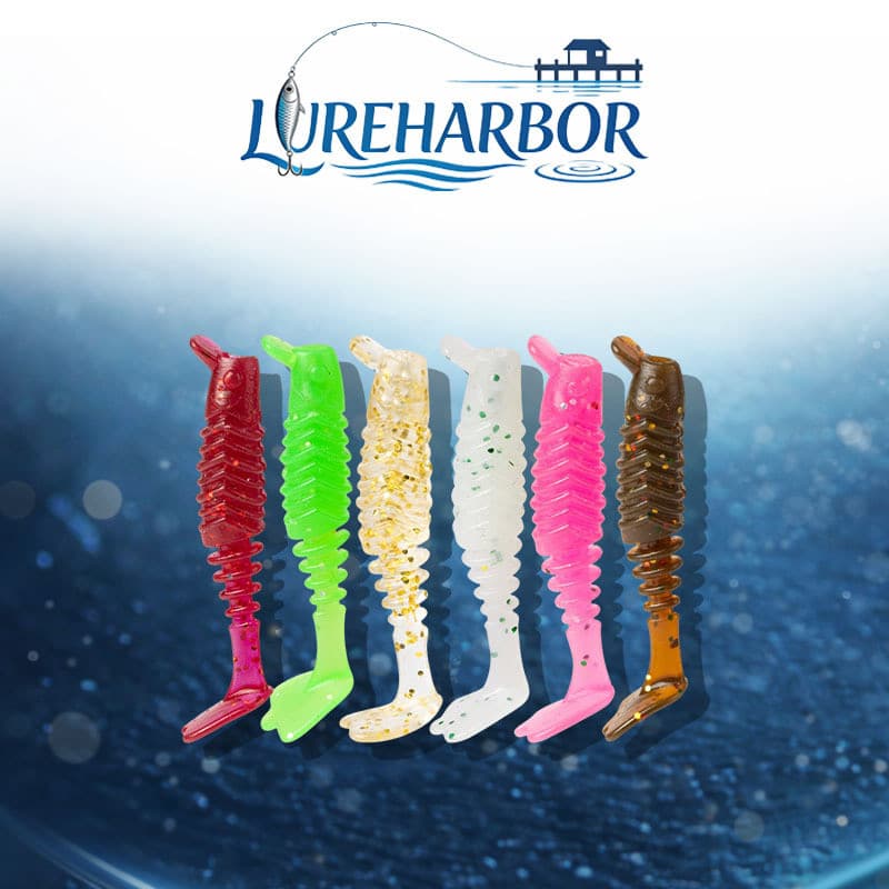 LUREHARBOR 20 Pack Isca de Linha Flutuante Isca Macia Peixe Balanço