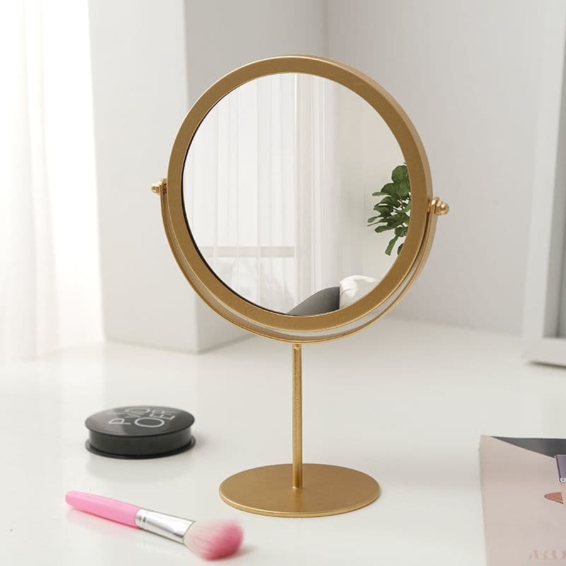 Espelho pequeno de alto valor espelho de maquiagem desktop Stand-up estudante doméstico espelho de vestir dormitório esp