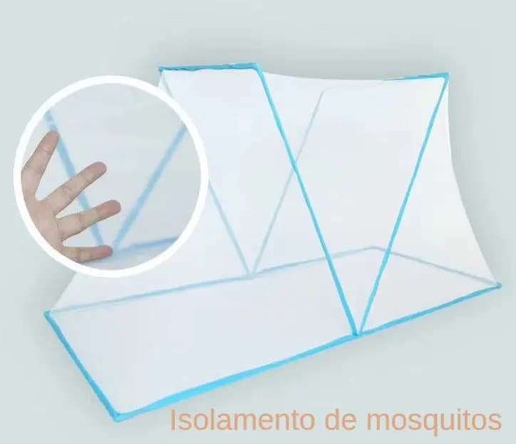 Tela Mosquiteiro Portátil Para Cama Casal Cor: Branca RE163 Snel Home