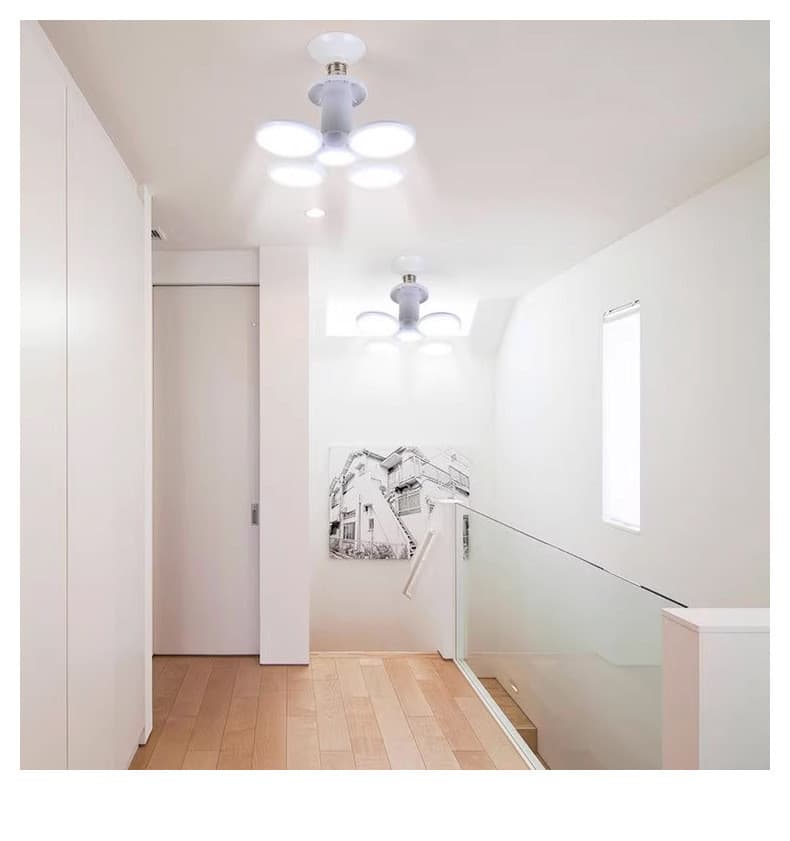 Lâmpada Led Pétala Dobrável Potente Escritório Salão Cozinha Snel Home