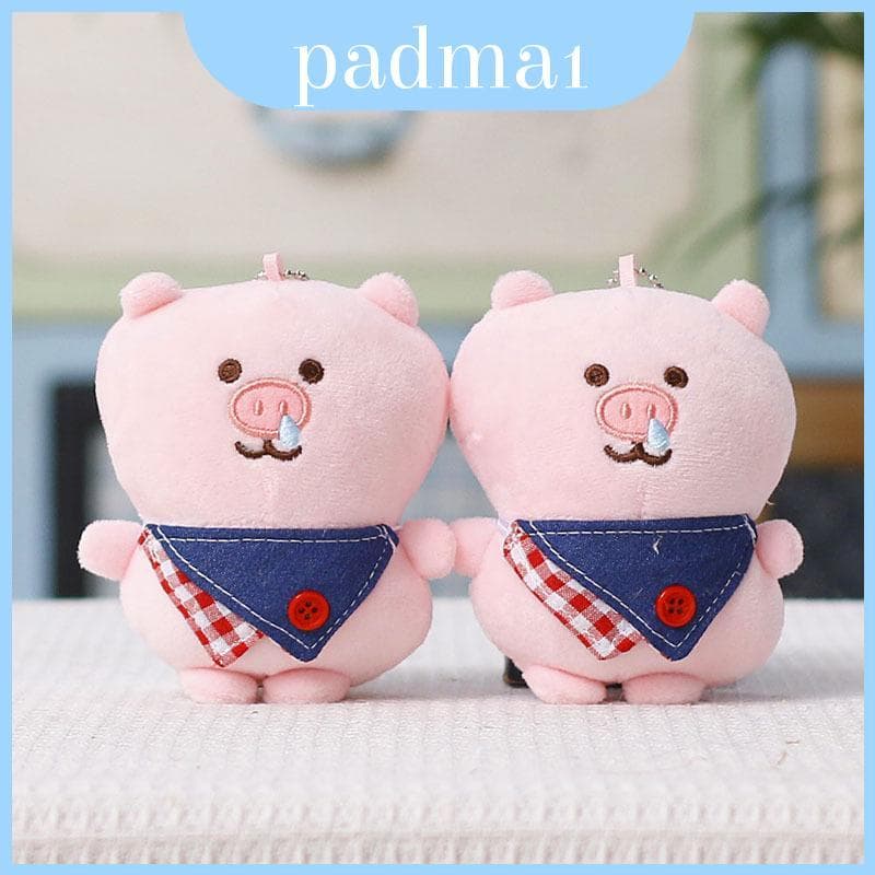 Mini Figura De Porco De Pelúcia Com Adição Divertida De Material De Cabelo Curto Para Colecionadores De Bolsas E