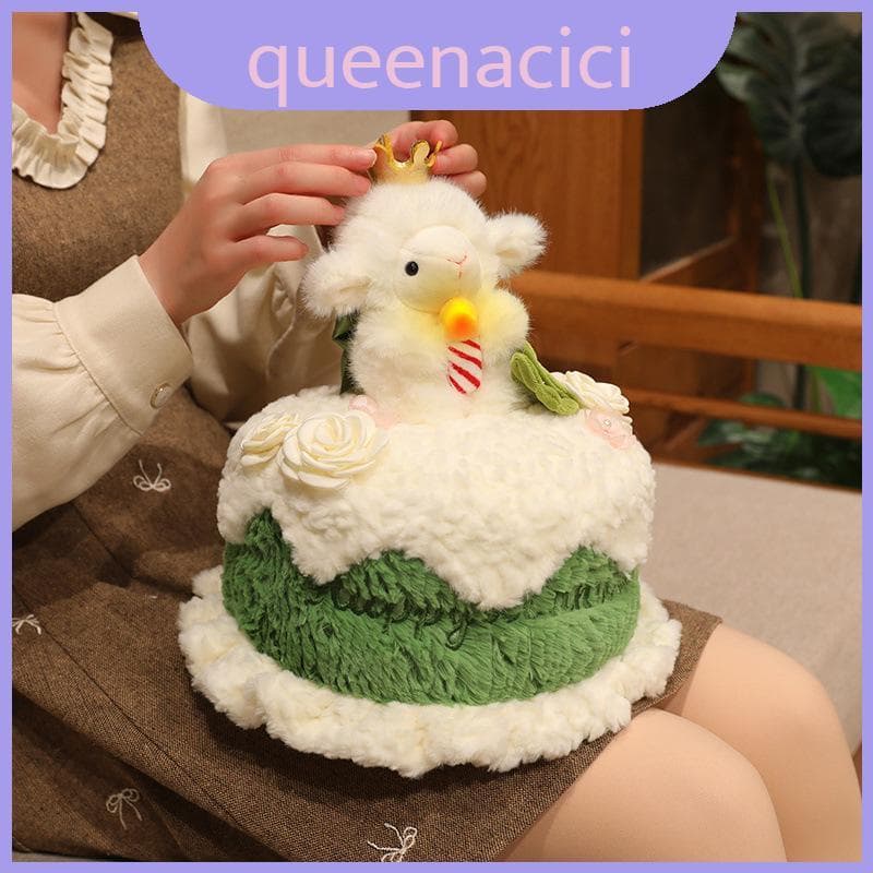 Boneca Animal De Bolo De Pelúcia Com Recurso Brilhante Para Presente De Decoração De Quarto De Adolescentes E