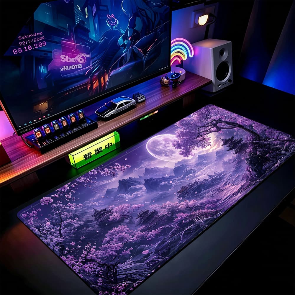 Grande Jogo Mouse Pad Antiderrapante 80X30 CM Impressões Personalizadas Mousepad Borda Costurada YG80511