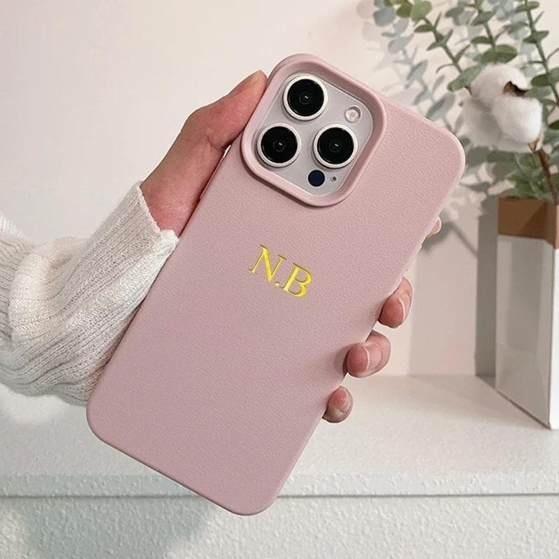 Letras Para iPhone17 16 15 14 13 12 17 Pro Max 15 17 Plus Padrão Capa De Couro Macio
