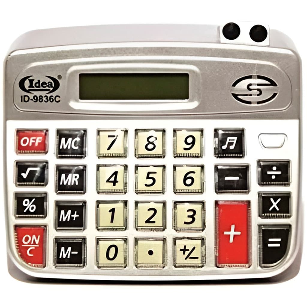 Calculadora Grande Eletrônica 8 Dígitos Visor LCD com Suporte