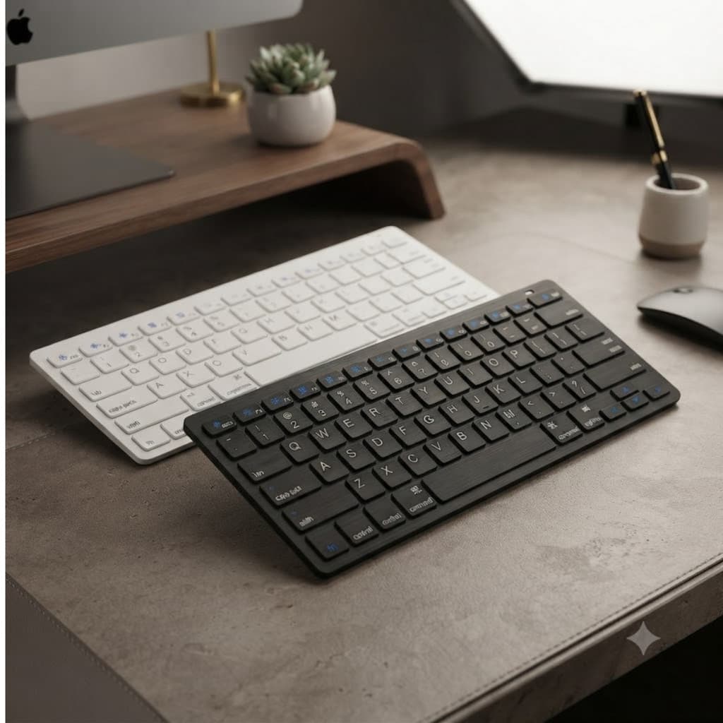 Teclado Bluetooth Sem Fio Slim Para Celular Tablet E Notebook Lehmox