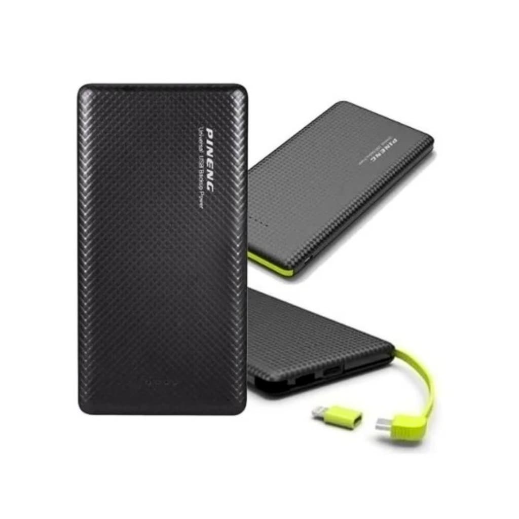 Carregador Portátil Power Bank5000mAh com 03Saídas V8/TIPO-C/ Lightning PinengPN-952 (SÓ COR PRETO)