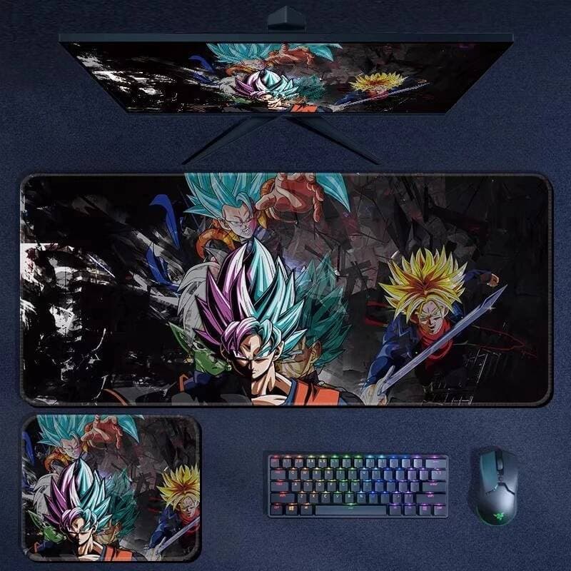 Oversized Anime Japonês Nostálgico Filho Tapete De Mesa Teclado Notebook Impressão Alta Qualidade Dragon Ball Couro Mous