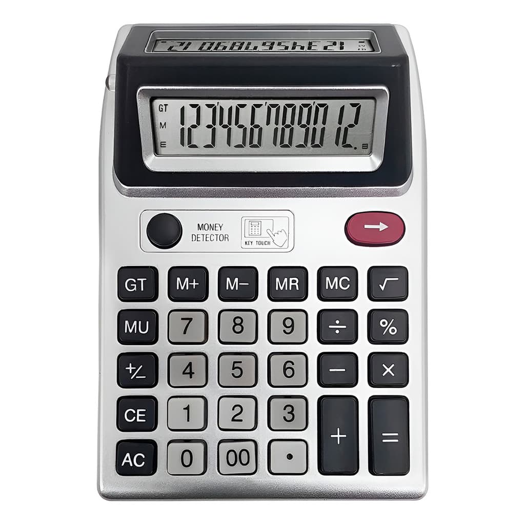 Calculadora Visor Duplo Luz UV Detector Testa Nota