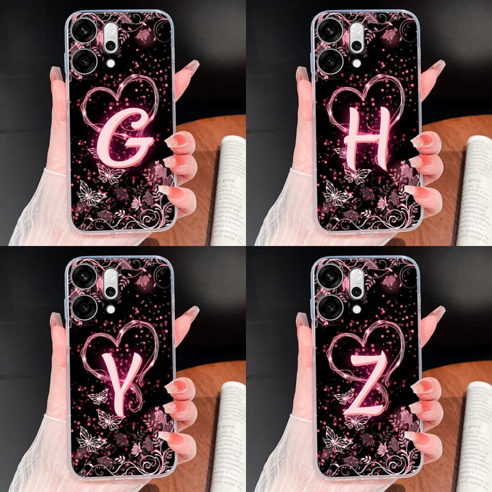 Para Oppo Reno 14 Pro 14F 5G Capa De Telefone Exclusiva Amor Coração Letras À Prova De Choque Macio Fino TPU Silicone Tr