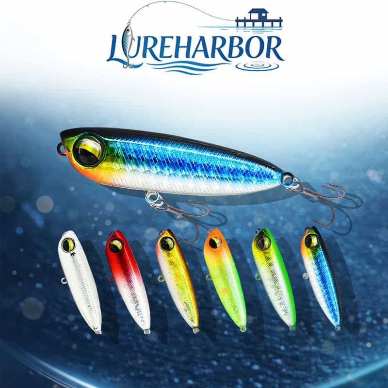 LUREHARBOR Micro Objeto Superfície de Água Palavra Dog Wave Isca de Escalada 3.5/5.5g Pacote Único