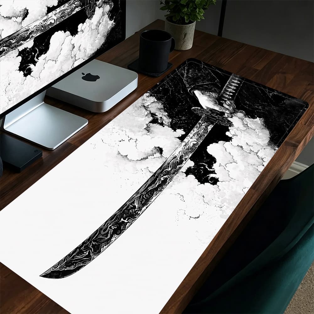 Grande Jogo Mouse Pad Antiderrapante 80X30 CM Impressões Personalizadas Mousepad Borda Costurada Tapete De Teclado Katan
