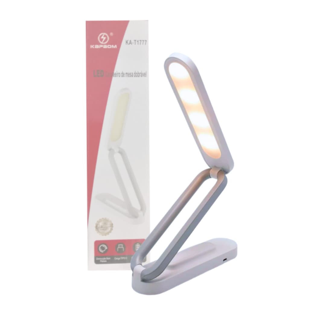 Luminária De Mesa Dobrável Top Light Recarregável Usb