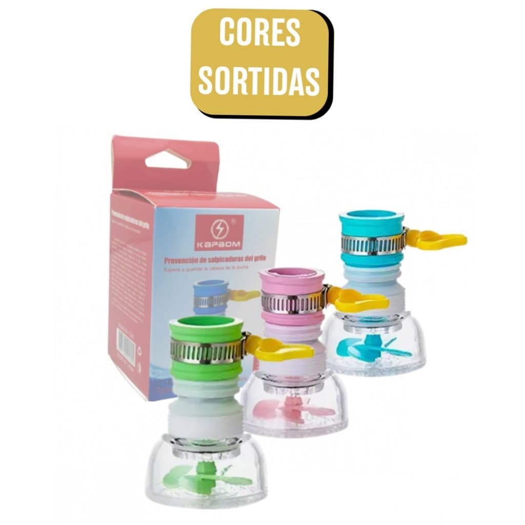 Filtro de Torneira Flexível para Respingo Estilo Chuveiro - (Cores Sortidas)