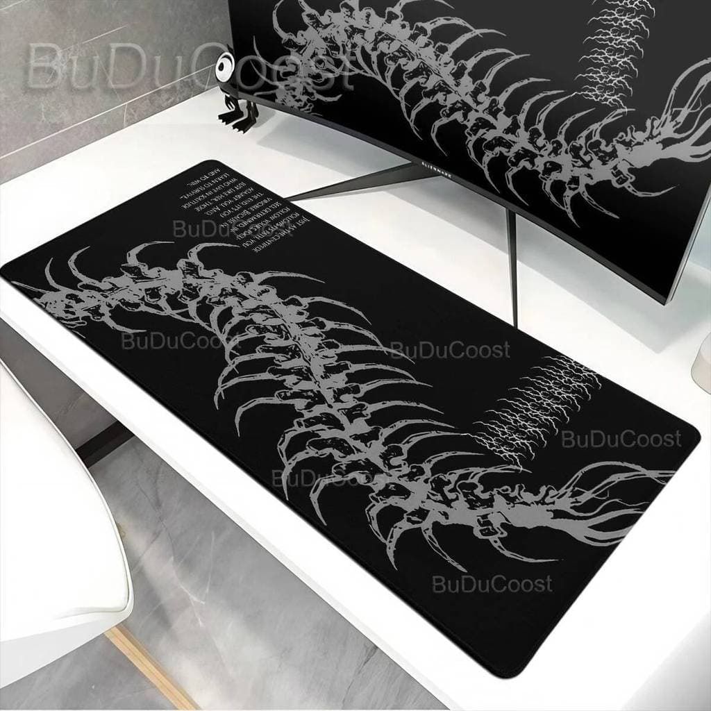 XXL Escuro Gótico Centopéia Gaming Mouse Pad E-Sports Teclado De Escritório Tapete De Mesa PC Gabinete Mousepad Acessóri