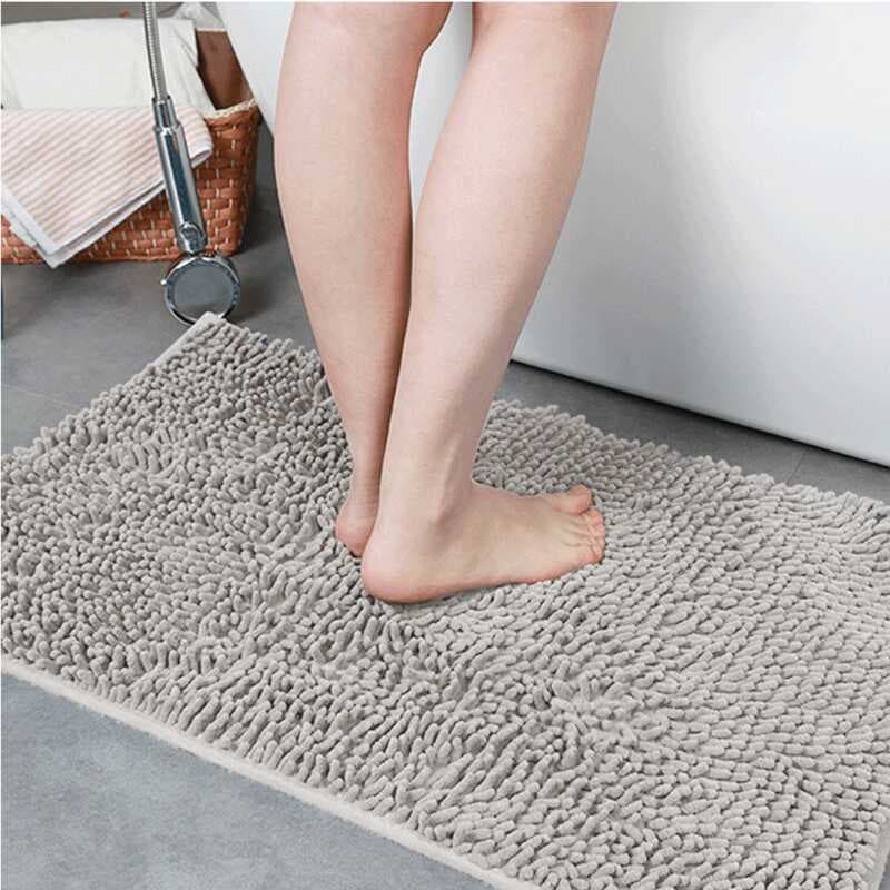 Chenille tapete antiderrapante quarto porta de entrada tapete banheiro cozinha absorvente banheiro