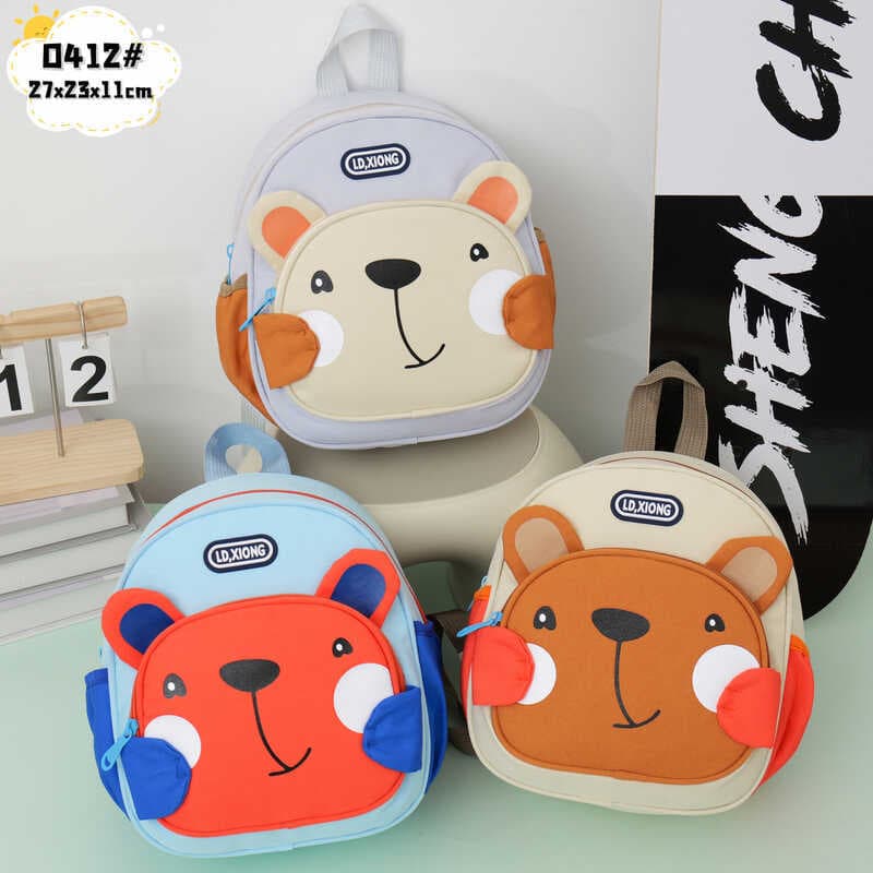 2026 Novo estilo bolsa escolar infantil mochila de jardim de infância versão coreana bolsa de desenho animado leve mochi