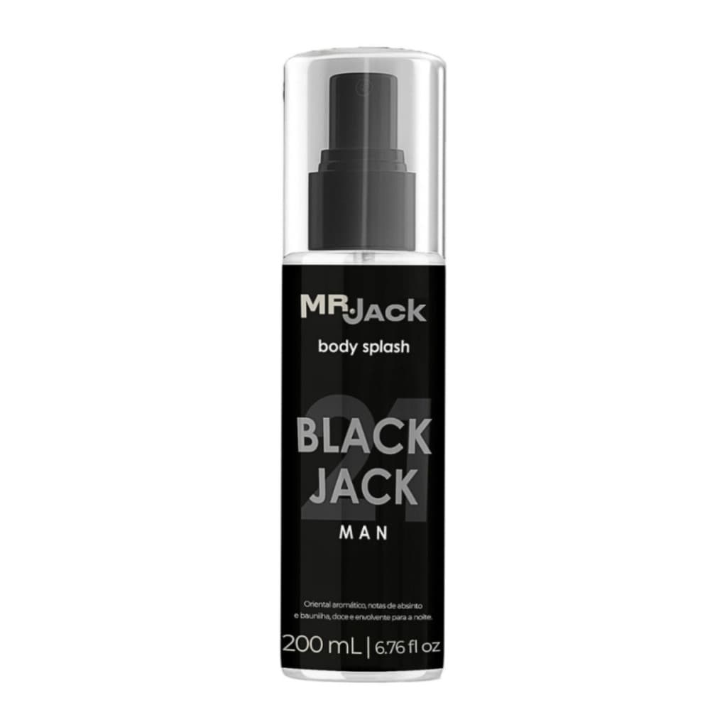 Body Splash Mr. Jack BlackJack 21 Man 200ml Oriental Aromático