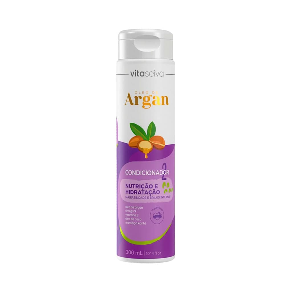 Condicionador Vita Seiva Óleo de Argan Nutrição e Hidratação 300ml Cod.87717