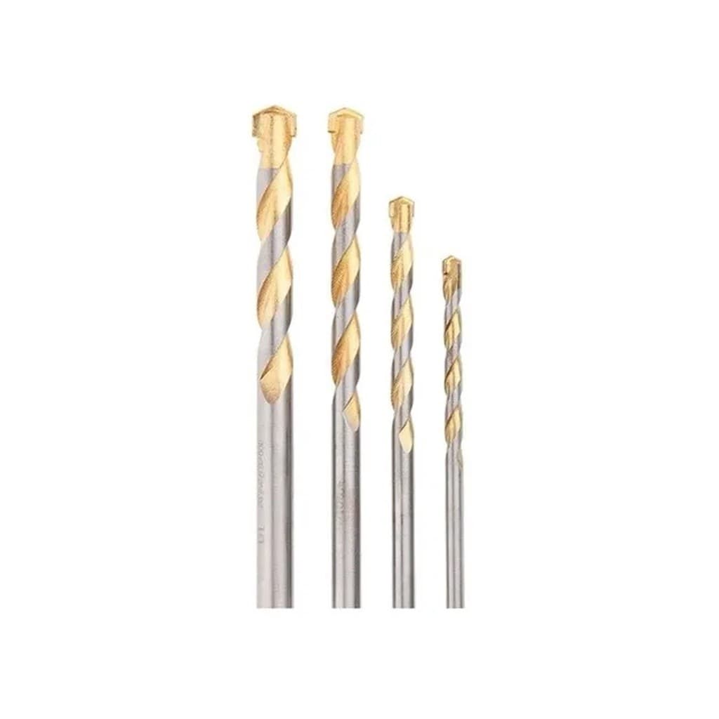 Broca Concreto 5,6,8,10Mm 4 Pçs Golden Line 708259 Mtx