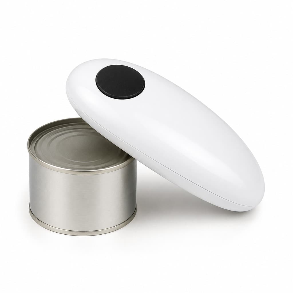 Abridor De Lata Elétrico Automático A Pilha Giratório Branco Snel Home RE179 Portátil Envio Rápido Durável