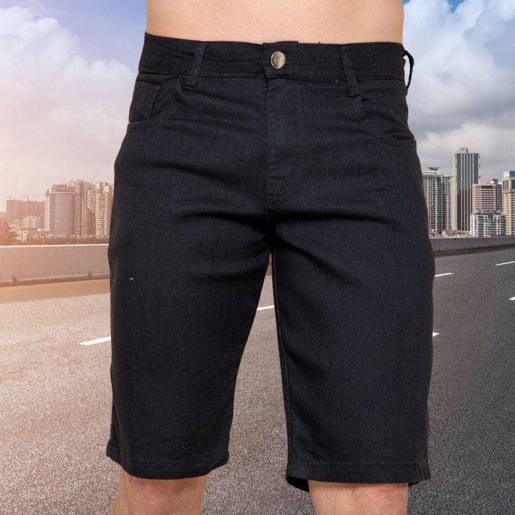 Shorts  Bermuda Jeans masculinos jeans pretos de alta qualidade Loja fábrica