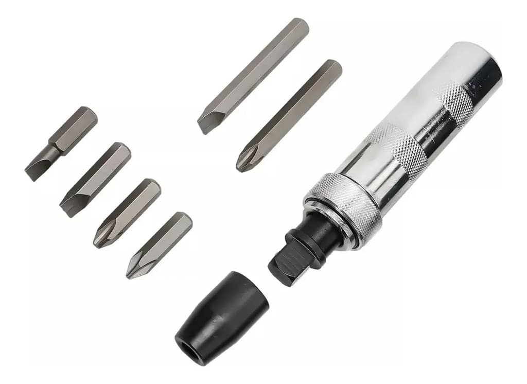 CHAVE DE IMPACTO MARTELETE MANUAL PHILLIPS FENDA SNEL FERRAMENTAS REVERSÍVEL COM BITS ESTOJO PROFISSIONALCOMPLETO SN32