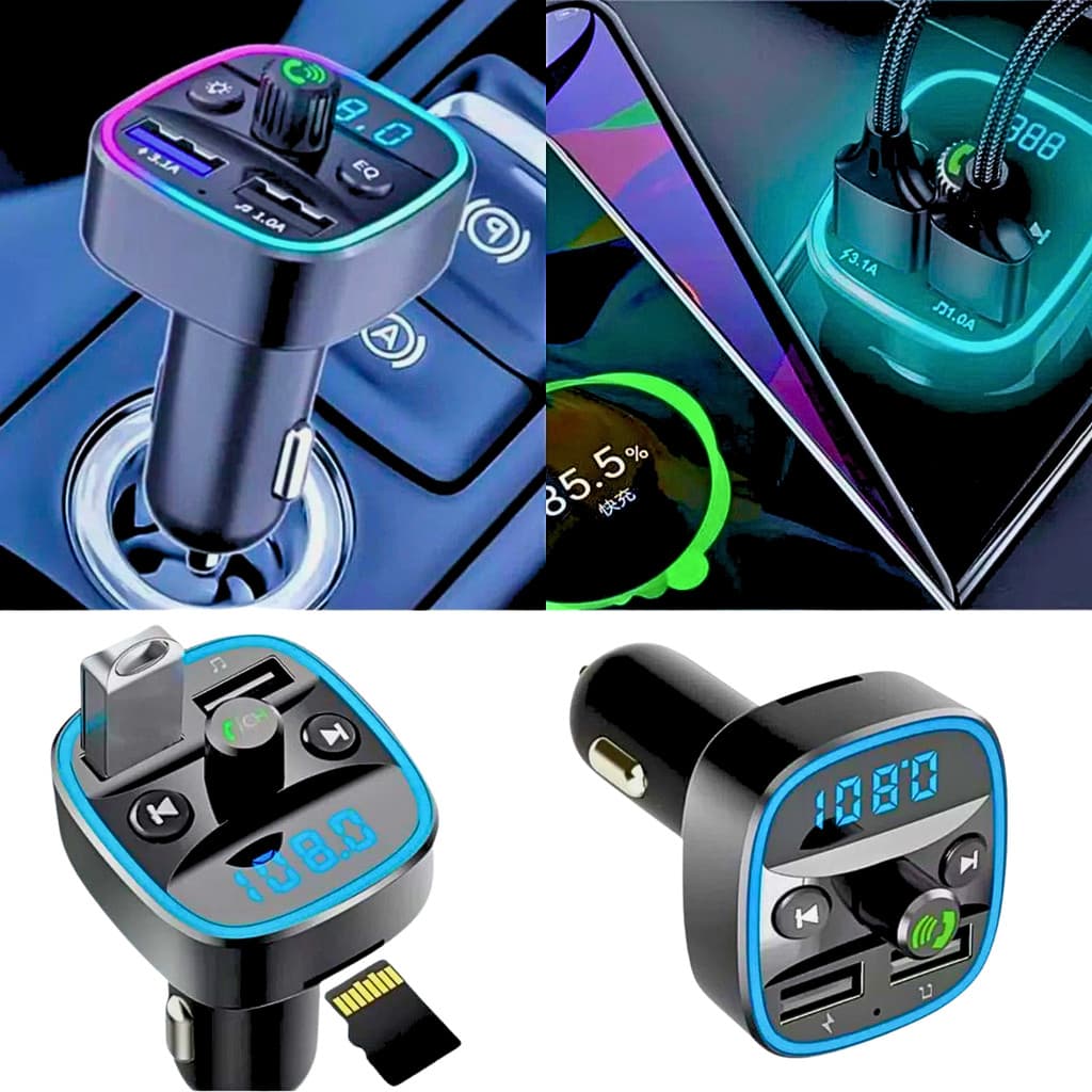 Carregador De Celular Transmissor Veicular 5.1A MP3 Player Bluetooth Cartão Micro SD Altomex AL-C178