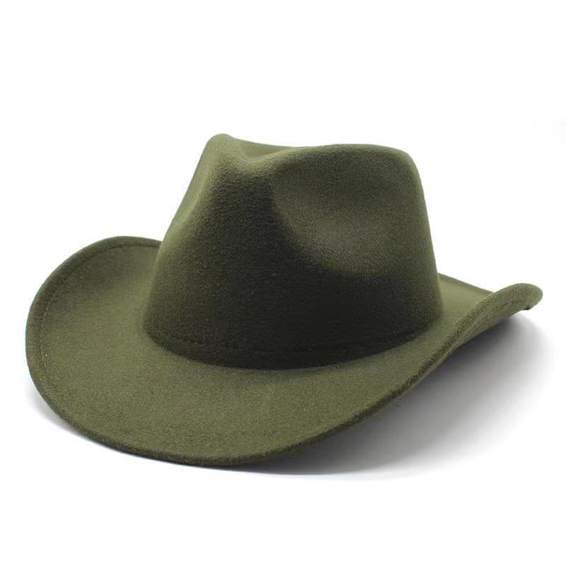 Chapéu De Cowboy Chapéus Para Mulheres Homem Sólido Panamá Aba Larga Casual Ocidental Cowgirls Cáqui Preto Jazz Bonés So