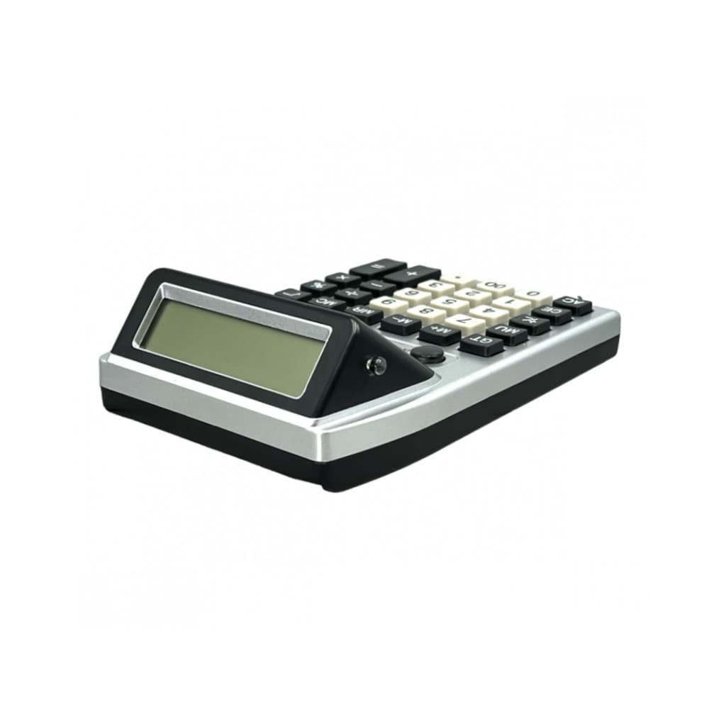 Calculadora Eletrônica de Mesa com 02 Telas LCD Digital