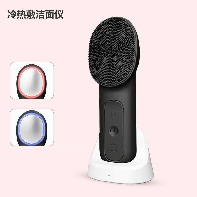 Silicone Sonic Electric Face Washer Limpador facial Escova de lavagem facial Escova de limpeza facial Massagem quente e