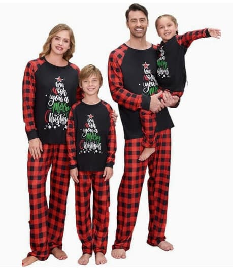 2026 Natal Família Combinando Pijamas Ano Novo Pai Mãe Crianças Roupas De Bebê Conjunto E Filha Filho Roupa