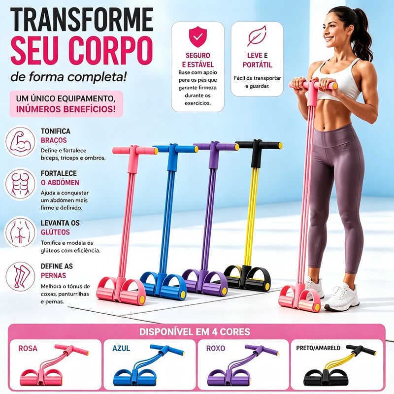 Multi-Function Elastic Exercise Stretcher, Strong Tension Resistance Band with Pull Rope, Home Gym Professional Fitness