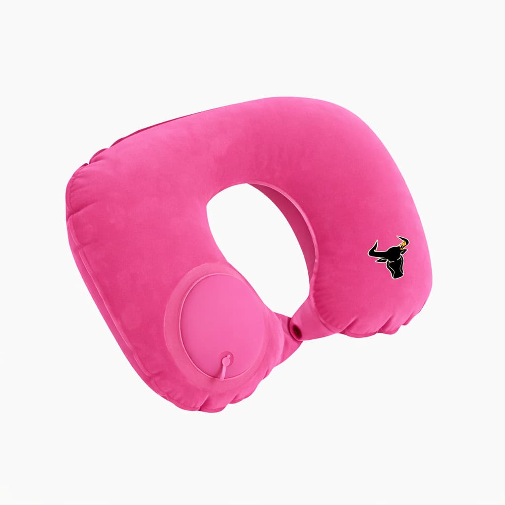 Travesseiro Almofada de Pescoço Inflável e Portátil - Rosa P