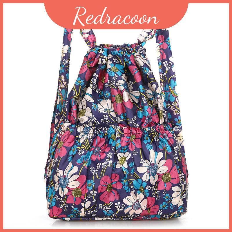 Mochila Casual De Material De Poliéster Com Fecho De Cordão E Bolsa Interna Para Telefone Estudantes De Viagem